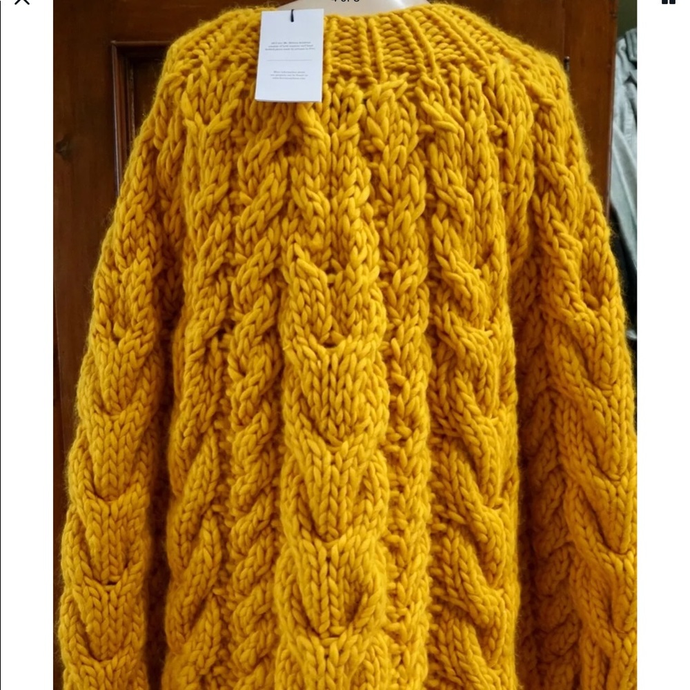 💍SOLD💍 Mr Mittens Maxi Chunky Cable Sweater - Picture 5 of 9